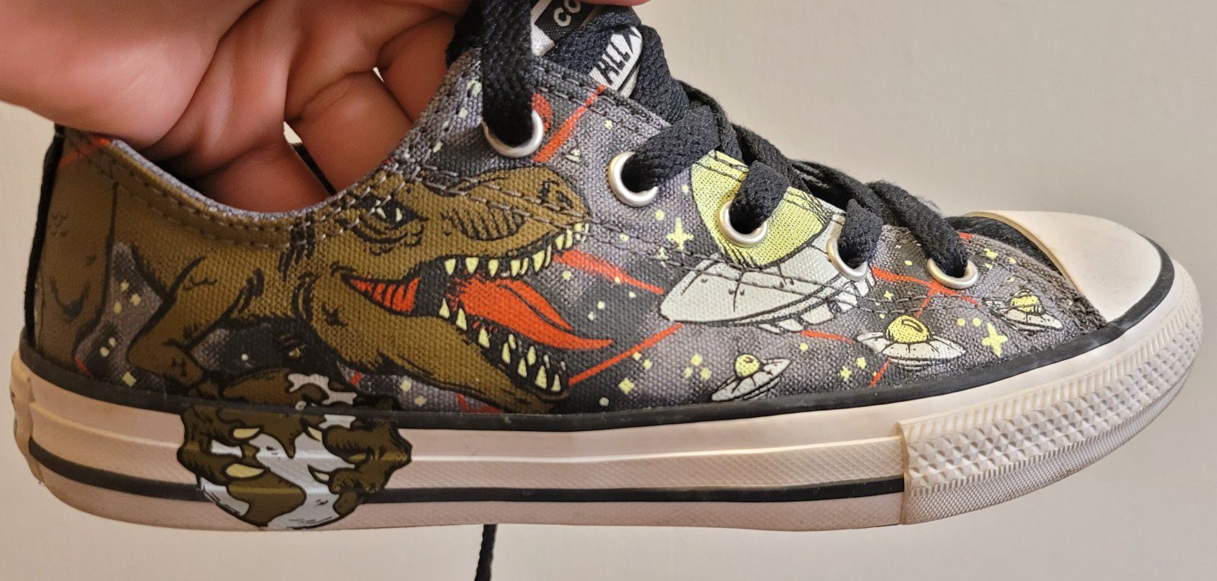 Kid Dinosaur Converse Sneakers 