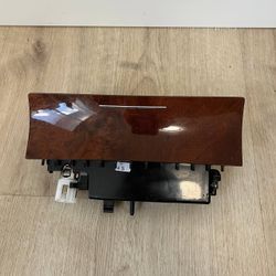 VW Touareg Center Dash Storage Compartment Woodgrain Trim OEM 2011-2014