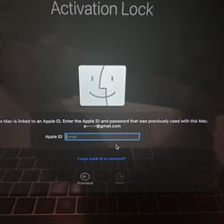 MacBook activation lock
