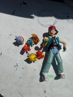 Pokémon Ash Ketchum Figure with Pokémon Set