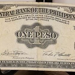 Philippines One Peso Paper Money