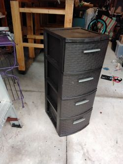 4 drawer plastic cabinet