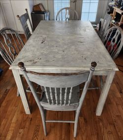 Farmhouse Dining Table with Chairs