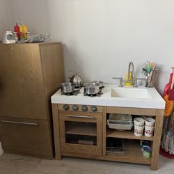 Kids Play Kitchen Pantry + Tons of Play Food Included 🍎🥕🍔