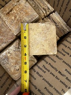 travertine tile 4 Inch