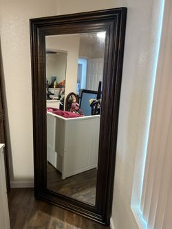 Large Heavy Frame Mirror 74.5x35