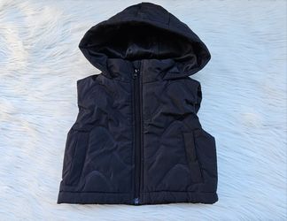 Old Navy Water-Resistant Quilted Cropped Hooded Vest for Girls Size XS (5)
