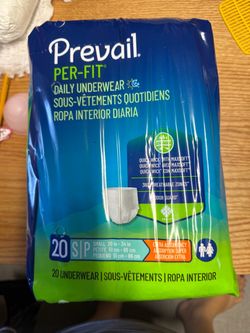 New prevail daily underwear(pull up) adult size S