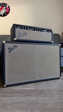 1965 Fender Bassman Amp AA165 Blackface w/Matching 2x12" Piggyback Cabinet - COLLECTORS GRADE