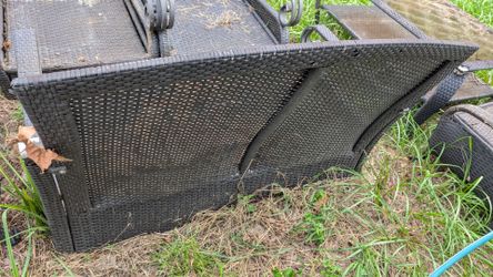 Brown Wicker Outdoor Patio Lounge Chair