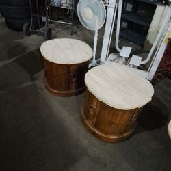 Pair Of Marble Tables 
