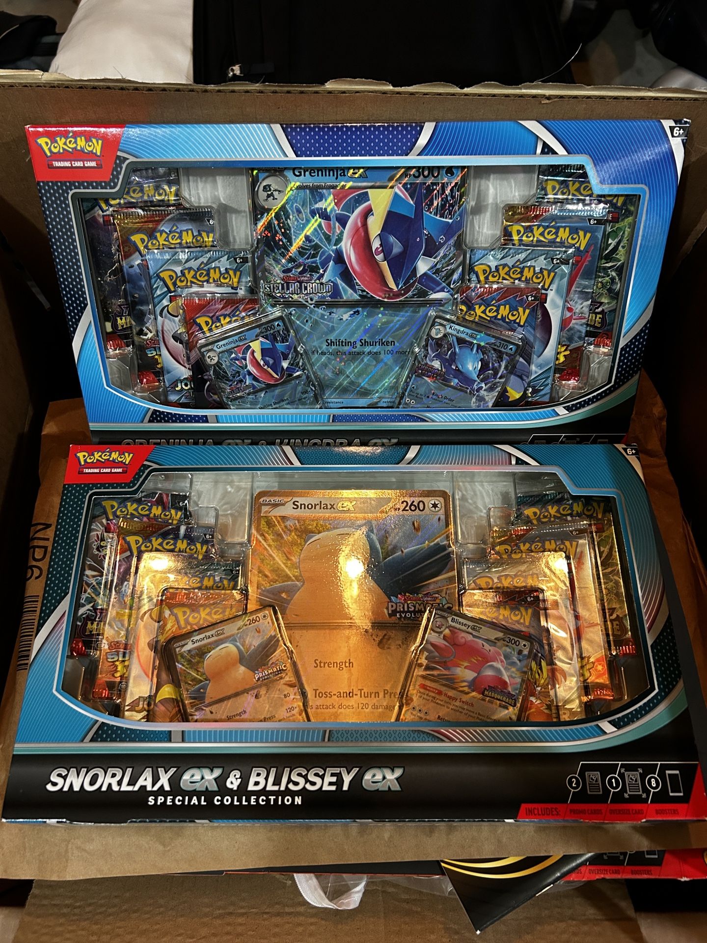 Greninja / Snorlax & Blissey Ex Boxes