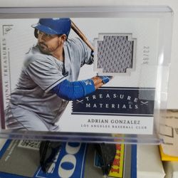 Dodgers Adrian Gonzalez Jersey Card