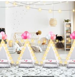 6 Pack Sleepovers Teepee Tent for Kids 2711G