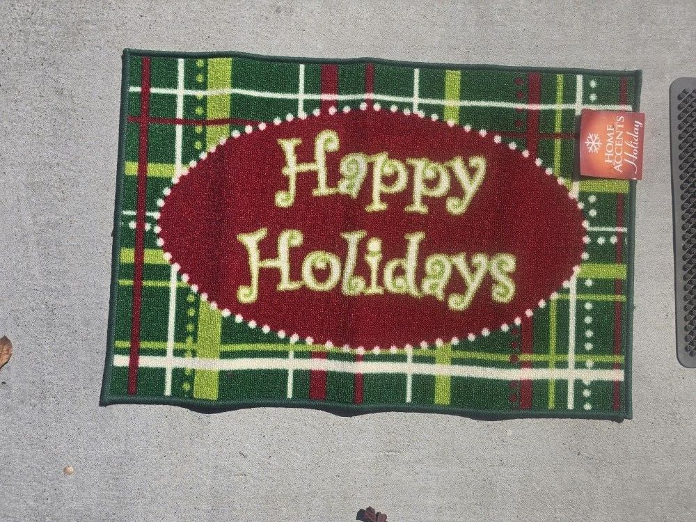 New! Never Opened Until Today... Holiday Rug!!