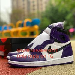 Air Jordan 1 Court Purple AJ1 