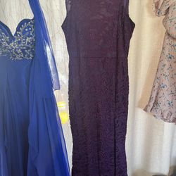 Lace Purple Maxi Dress