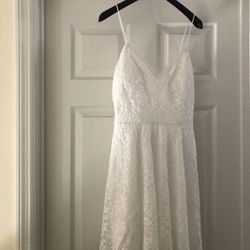 White Junior Dress - New