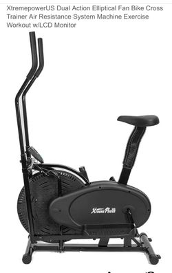 Elliptical Dule Action Fan Bike.