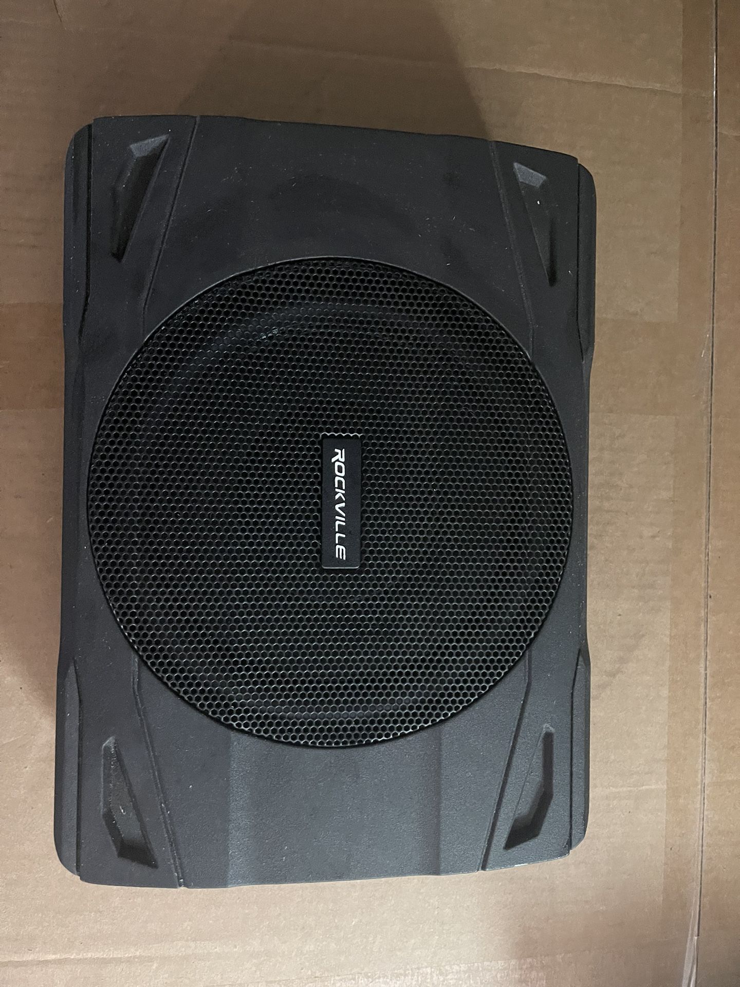Rockville SS8P 400w 8" Slim Under-Seat Active Powered Car/Truck Subwoofer Sub