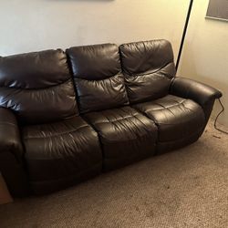 *MOVING SALE * LaZ-Boy Leather Reclining Couch