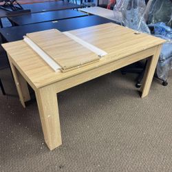 Extendable Dining Table for 6-8 Person, Wooden Dining Room Table, Modern Extendable Table for Gatherings, Meeting for Small Kitchens, Dining Office Ar