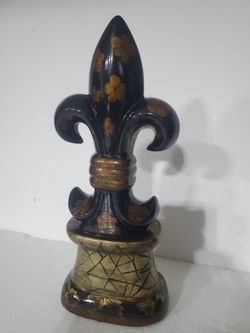 Ceramic Fleur De Lis Perfect Condition Decorative 