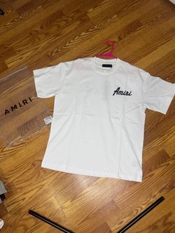 Amiri Script Logo White T-Shirt