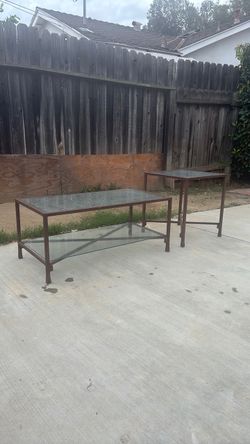 Rectangular coffee table and end table