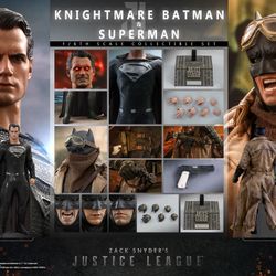 Hot Toys TMS038 Knightmare Batman and Superman Set Justice League 1/6 Figure