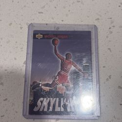 Michael Jordan upper deck 93 through 94 skylight card