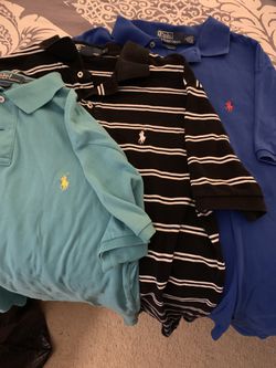 3 very nice men’s polo Ralph Lauren shirts large