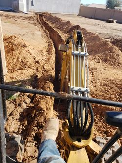 Trenching grading of any kind lot clearing home and barn pads