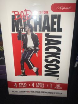 MJ BAD WORLD TOUR MINI BOX BY KEEPSAKE