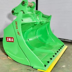 Mini Excavator Hitachi ZX 120 Tilt Bucket 60 inches Width.