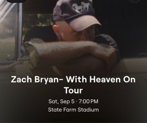 Zach Bryan tickets Sep.  5th State Farm stadium