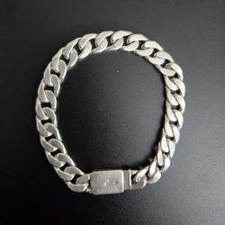 925 Silver Cuban Link Bracelet 