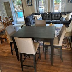 Black And Grey Dining Set