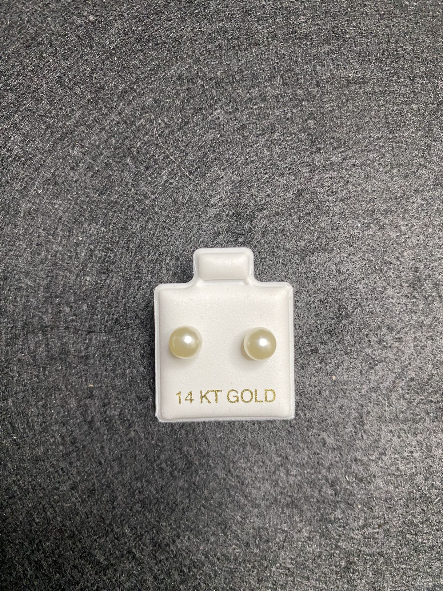 14k Gold Pearl Earrings