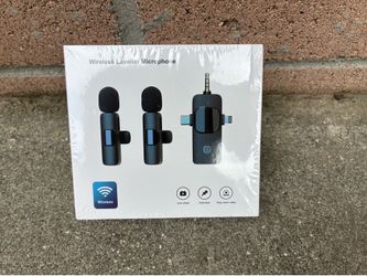 3 in 1 Wireless Clip-on Microphones for iPhone, Camera, Android, iPad,