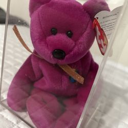 Ty Beanie Babies Millennium Bear Collectible Toy - Purple
