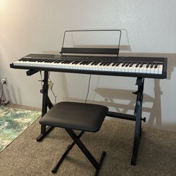 Digital Piano Keyboard Set 88key Alesis Recital. Everything Included