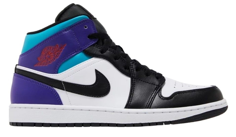 Jordan 1 Mid 'Aqua'