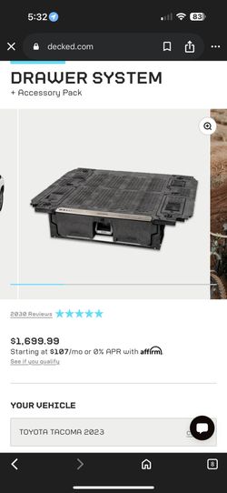 2023 Toyota Tacoma Decked Drawer System