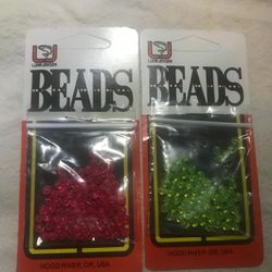 Luhr Jensen colored beads, 70-pack