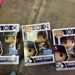 2025 Logan Gilbert Seattle Mariners Funko Pop SGA 9/8/25 T-Mobile Park Brand New