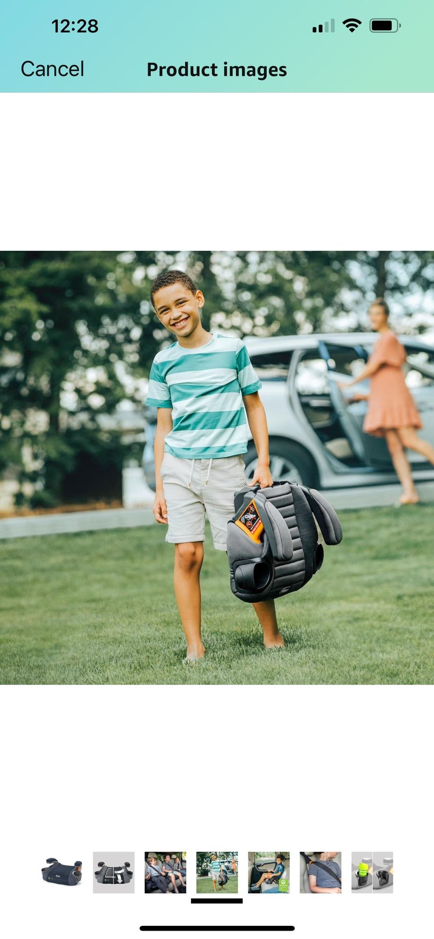 Chicco GoFit® ClearTex® Backless Booster Car Seat, Travel Booster