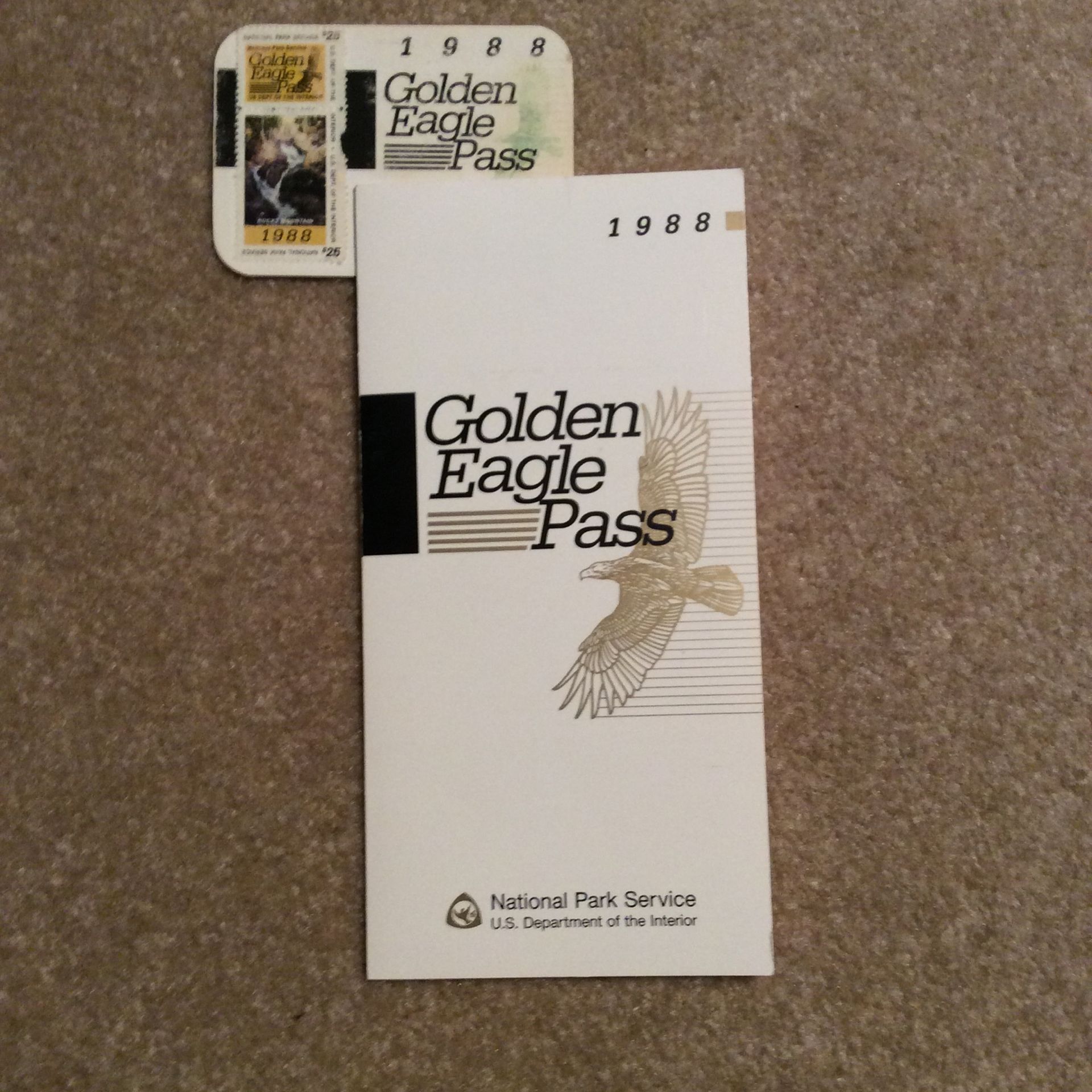 Rare 1988 Golden Eagle Pass