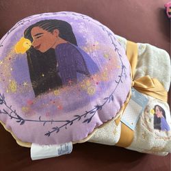 Pillow & blanket (WISH) Disney movie