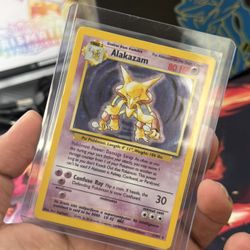 Alakazam Base Set Unlimited Pokemon Card 